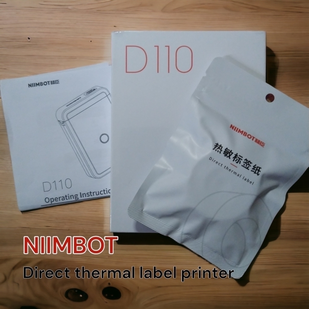 BNIB NIIMBOT D110 Label Printer with Tape - Efficient Labeling On-the-Go